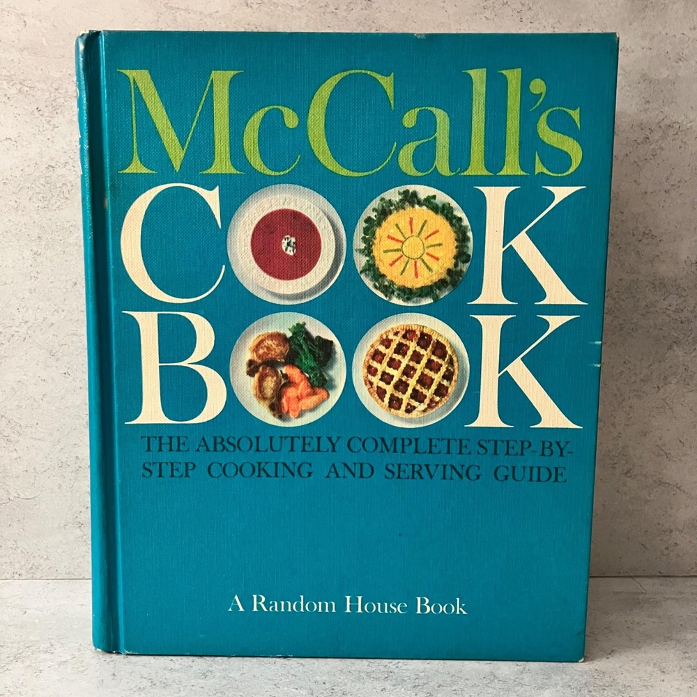 McCall's Cook Book 1963 First Printing Random House Vintage Hardcover Blue
